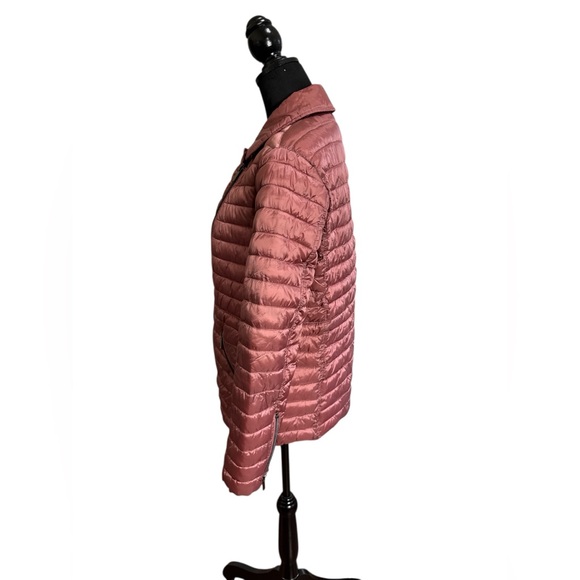 Badgley Mischka Lightweight Packable Quilted Jacket Women’s Small Mauve Pink - Picture 3 of 9